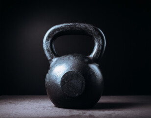 Fototapeta premium Kettlebell Weight Lifting Workout Object Studio Shot