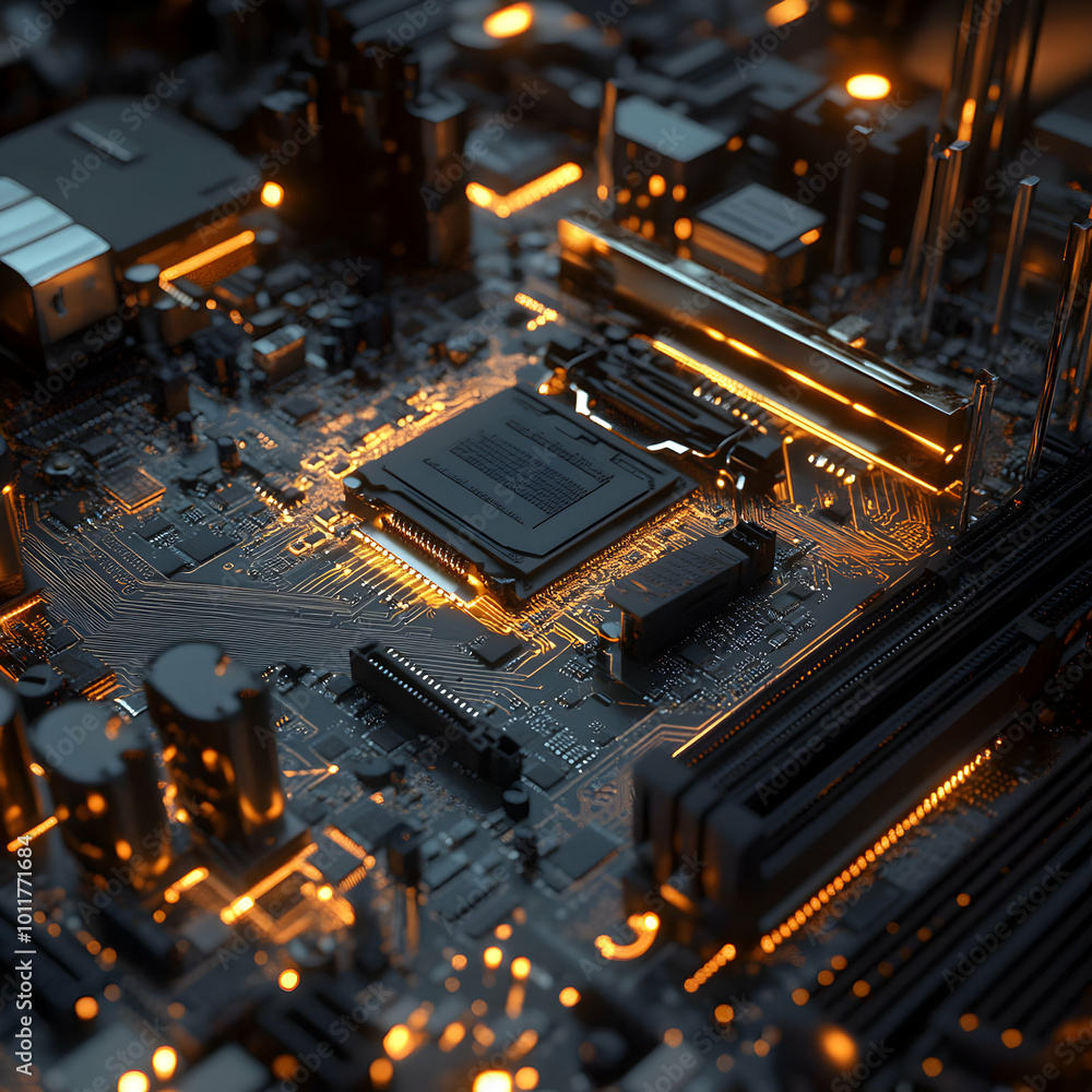Poster electronic circuit board with processor