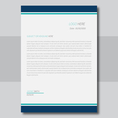 Modern corporate letterhead template design