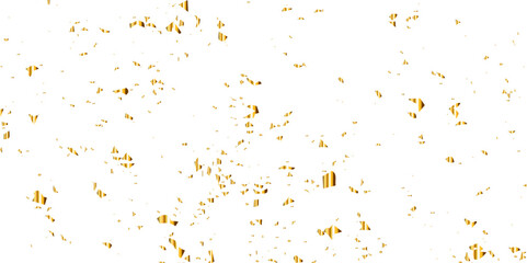 Vector gold particles confetti glitter on transparent background.  Gold sparks and doted golden glitter special light effect celebration background. 