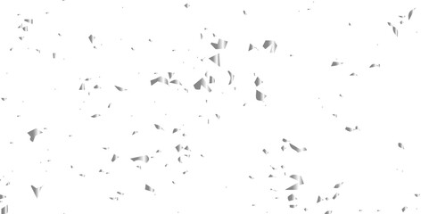 Luxury Silvar  sparkle confetti glitter and zigzag ribbon falling down on transparent background. Vector illustration
