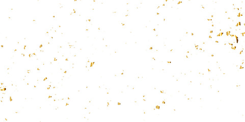 Abstract golden confetti falling down bokeh glitter and zigzag ribbon on transparent background. Design for holyday and celebration background. Vector illustration.