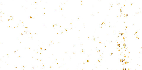 Vector gold particles confetti glitter on transparent background.  Gold sparks and doted golden glitter special light effect celebration background. 