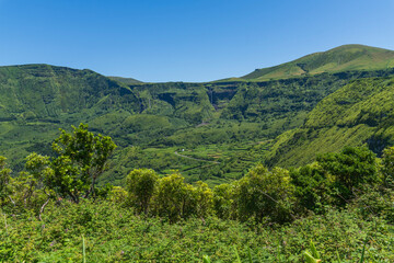 Obraz premium Flores island in the Azores archipelago Portugal