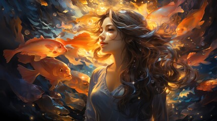Woman with Fish