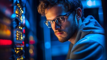 Engineer Using Computer, Generative AI