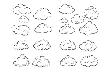 Set of comic speech bubbles. Vector Illustration
