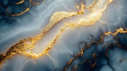 Abstract Background with Golden Swirls