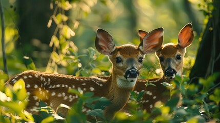 Urban wildlife education programs with dynamic scenes, natural and inviting, Urban, Soft greens, Photograph, Wildlife conservation