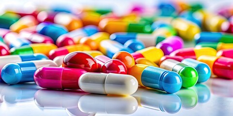 Acetazolamide medication displayed on a white background in a pharmaceutical setting with pills