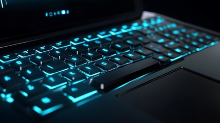 Illuminated Mechanical Keyboard with Sleek Design and Backlit Keys for Enhanced Typing Experience