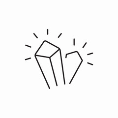 magic crytsal icon sign vector