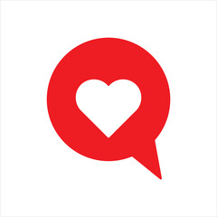 Social media icons thumb up and heart icon with repost and comment. Flat signs icons on white background. eps10