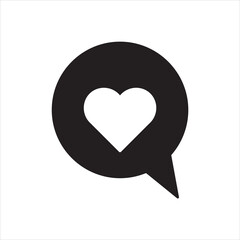 Social media icons thumb up and heart icon with repost and comment. Flat signs icons on white background. eps10