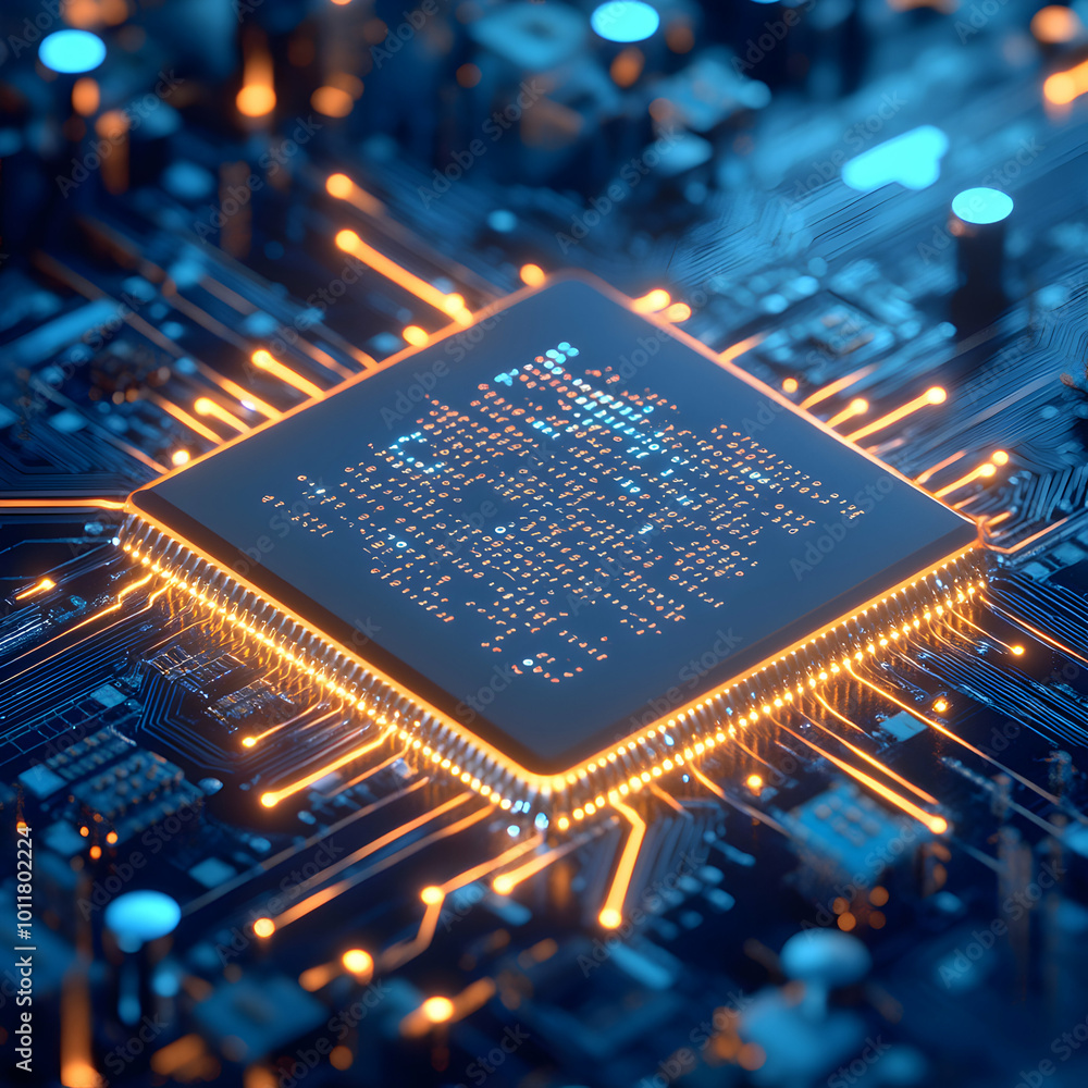 Poster electronic circuit board with processor