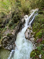 The Šunik water grove or waterfalls on the Lepenca stream (Bovec, Slovenia) - Der Sunik-Wasserhain oder Wasserfälle am Bach Lepenca (Bovec, Slowenien) - Šunikov vodni gaj v Lepeni (Bovec, Slovenija) © Mario