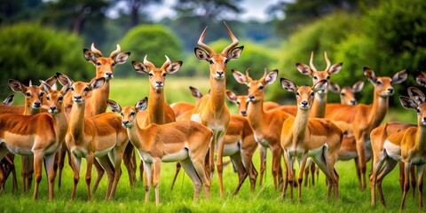 A Diverse Collection of African Deer Species in Their Natural Habitat Captured in Stunning Detail