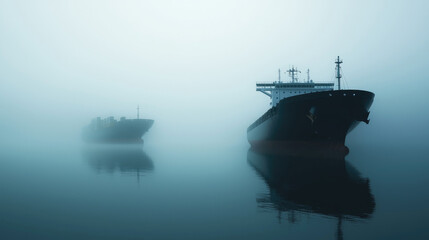 Cargo Ships Stuck at Harbor Under Trade Restrictions