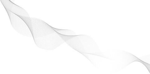 Curve wave seamless pattern of geometric lines, Abstract black and white background with wave lines, Digital future technology concept geometric patterns of lines.