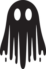 A scary spooky night halloween festival haunted house ghost vector art flat design illustrations