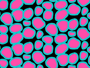 Seamless geometric pattern, brush strokes print.