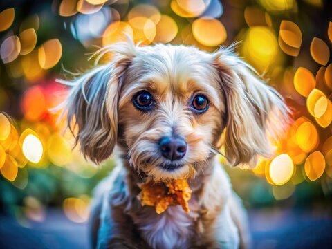 Adorable Dog with Guilt-Ridden Expression After Getting Caught Chewing on Forbidden Item