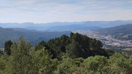 view from the top of the mountain