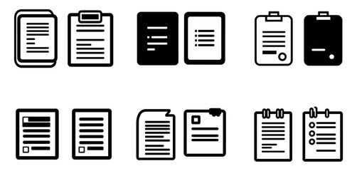 Vector set of list icon
