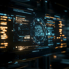 Obraz premium fiber optics background with lots spots