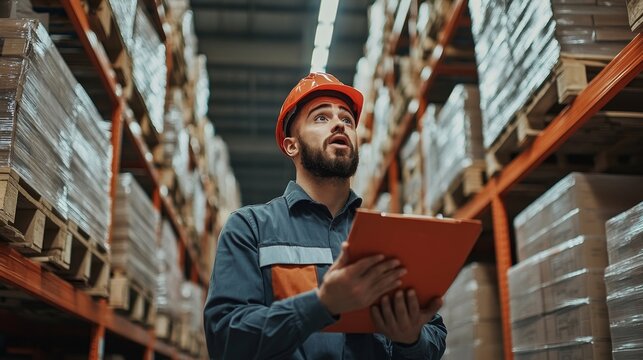 Shocked Engineers In Automated Logistics Warehouse During Ransomware, Generative AI