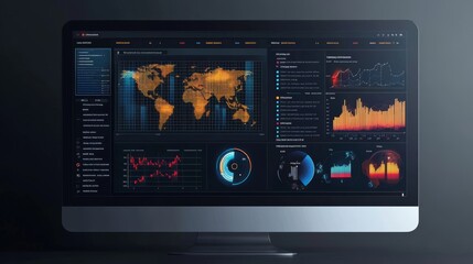 KPI Business Analytics Data Dashboard, Generative AI