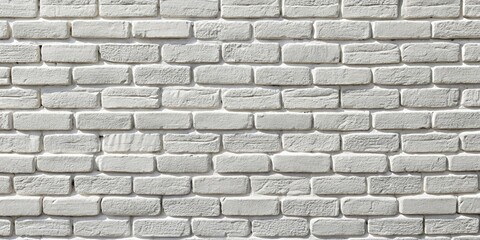 Obraz premium A Smooth White Brick Wall with a Slightly Rough Texture, Offering a Clean and Minimalist Aesthetic