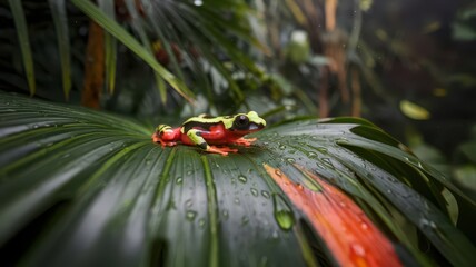 Deadly Elegance: Poison Frog's Vibrant Hues Signal Nature's Warning