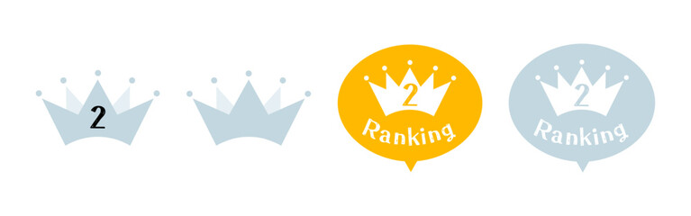 ランキング　イラストセット　銀