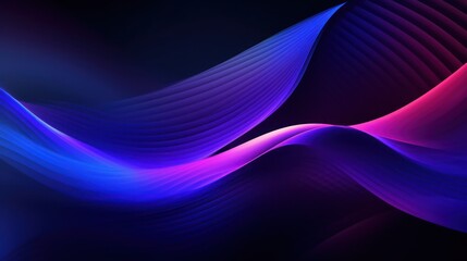 Obraz premium Abstract Neon Wave Background
