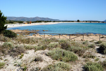 Veduta della spiaggia di Isuledda