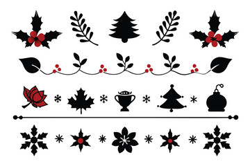 This elegant  floral Christmas border design showcases intricate floral patterns, perfect for holiday cards, festive decorations, and seasonal digital templates. Ideal for creative prints and projects