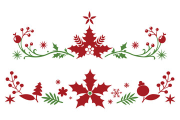 This elegant  floral Christmas border design showcases intricate floral patterns, perfect for holiday cards, festive decorations, and seasonal digital templates. Ideal for creative prints and projects