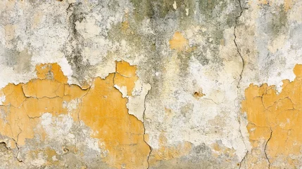 Textured Wall with Peeling Paint and Cracks