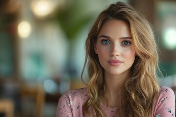Obraz premium Unhappy Woman Customer Speaking, Generative AI