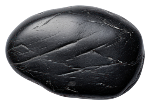 PNG Shiny black rock jewelry white background accessories.