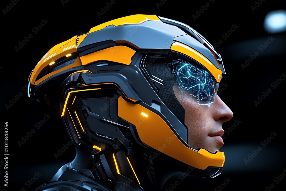 Aufkleber a futuristic supercomputer being hacked by advanced ai, symbolizing the rise of artificial intellige