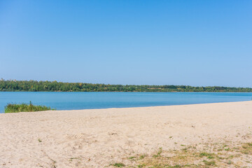 Der Störmthaler See bei Leipzig im Sommer