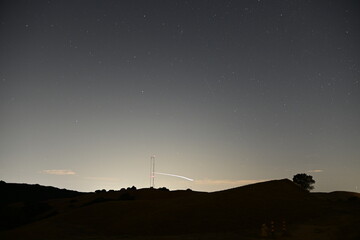 sunset in the mountains