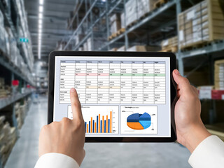 Business data dashboard provide business intelligence analytic for marketing strategy planning snugly with big data set to analyze customer demands and foreseeing business future
