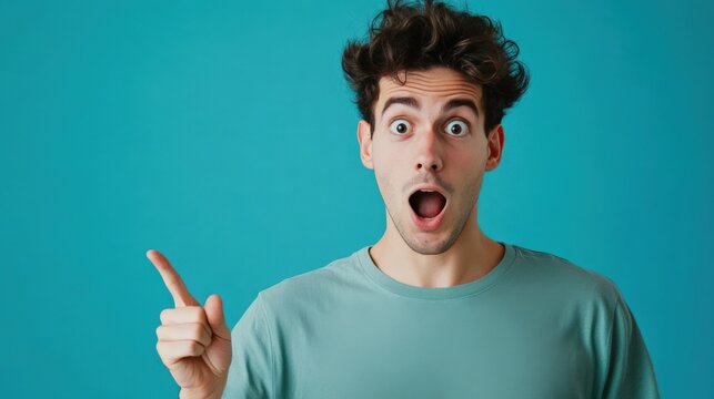 Surprised man with a stunned expression