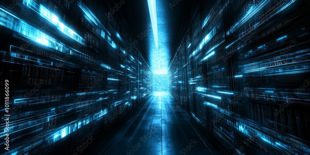 Aufkleber Trends in Data Warehousing: Create an infographic outlining key trends shaping the future of data warehousing, such as automation, data virtualization, and self-service a