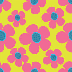 digital allover flower pattern design