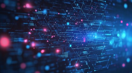 Naklejka premium Abstract Technology Background with Data Connections