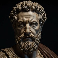 portrait of stoic philosopher Marcus Aurelius